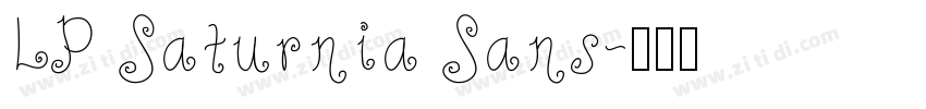 LP Saturnia Sans字体转换